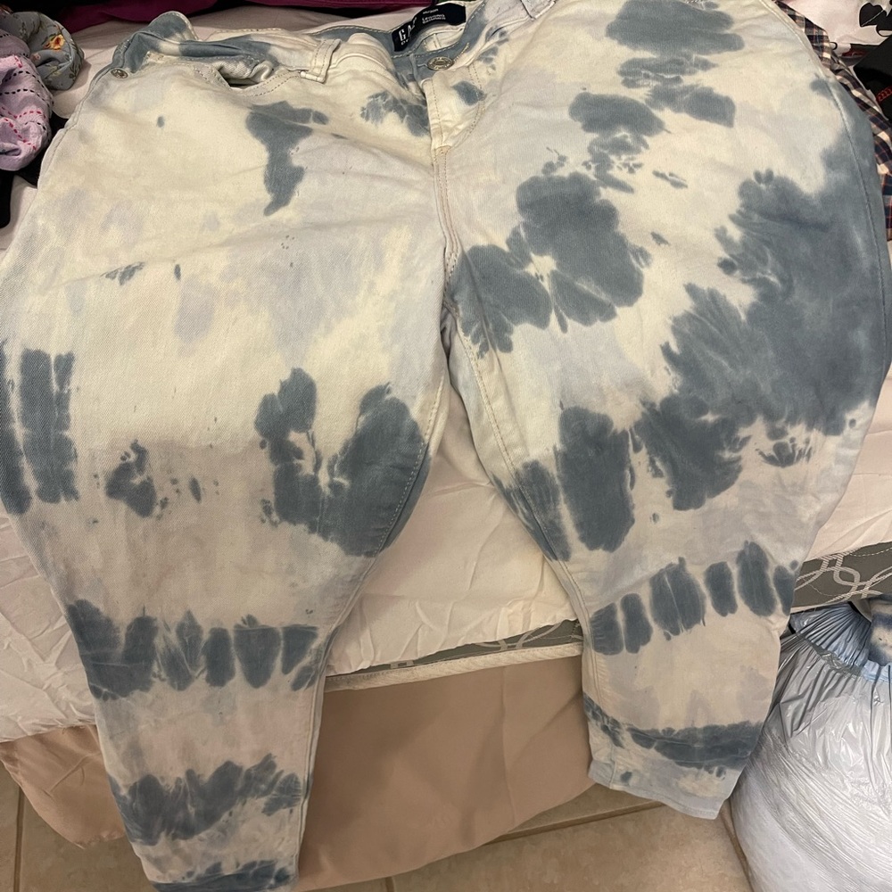Womens Gap Tie dye legging skimmer Jeans